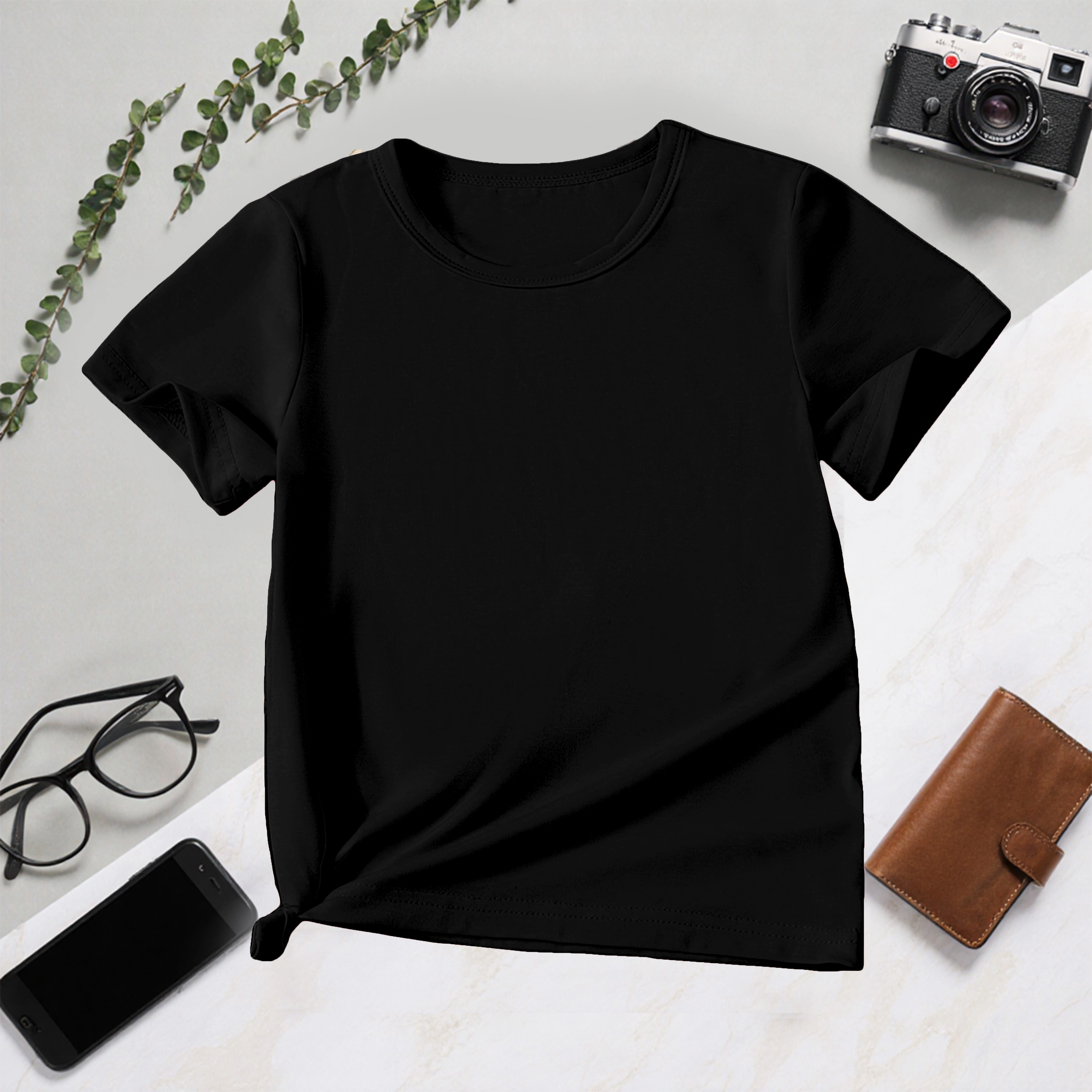 T-shirt décontracté à manches courtes pour femme 2026 – Motif tulipe créatif et amusant