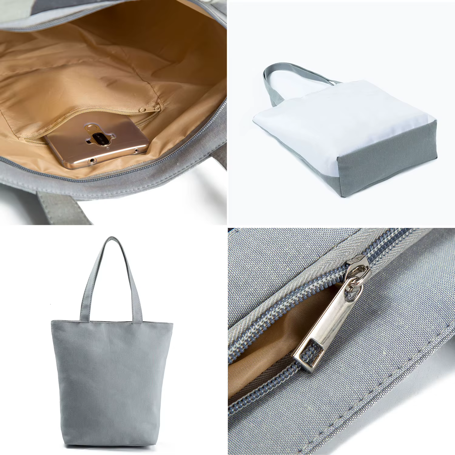 Sac fourre-tout personnalisé avec logo imprimé pour femme